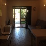 Il soggiorno con divano letto